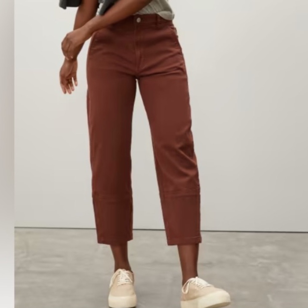 Everlane Women's Straight Leg Pants in Brown